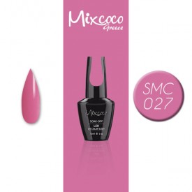 SMC 027 ΗΜΙΜΟΝΙΜΟ ΒΕΡΝΙΚΙ MIXCOCO 15ML (ΨΥΧΡΟ ΡΟΖ)