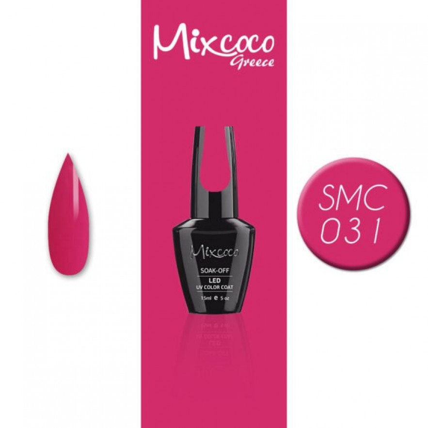 SMC 031 ΗΜΙΜΟΝΙΜΟ ΒΕΡΝΙΚΙ MIXCOCO 15ML (ΦΟΥΞΙΑ)