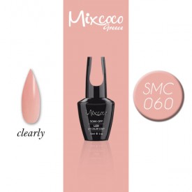 SMC 060 ΗΜΙΜΟΝΙΜΟ ΒΕΡΝΙΚΙ MIXCOCO 15ML (ΔΙΑΦΑΝΟ-ΡΟΖ ΑΝΟΙΧΤΟ)