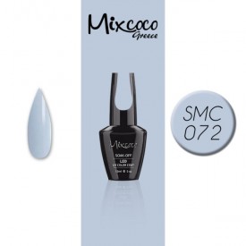 SMC 072 ΗΜΙΜΟΝΙΜΟ ΒΕΡΝΙΚΙ MIXCOCO 15ML (ΓΑΛΑΖΙΟ ΓΚΡΙ)