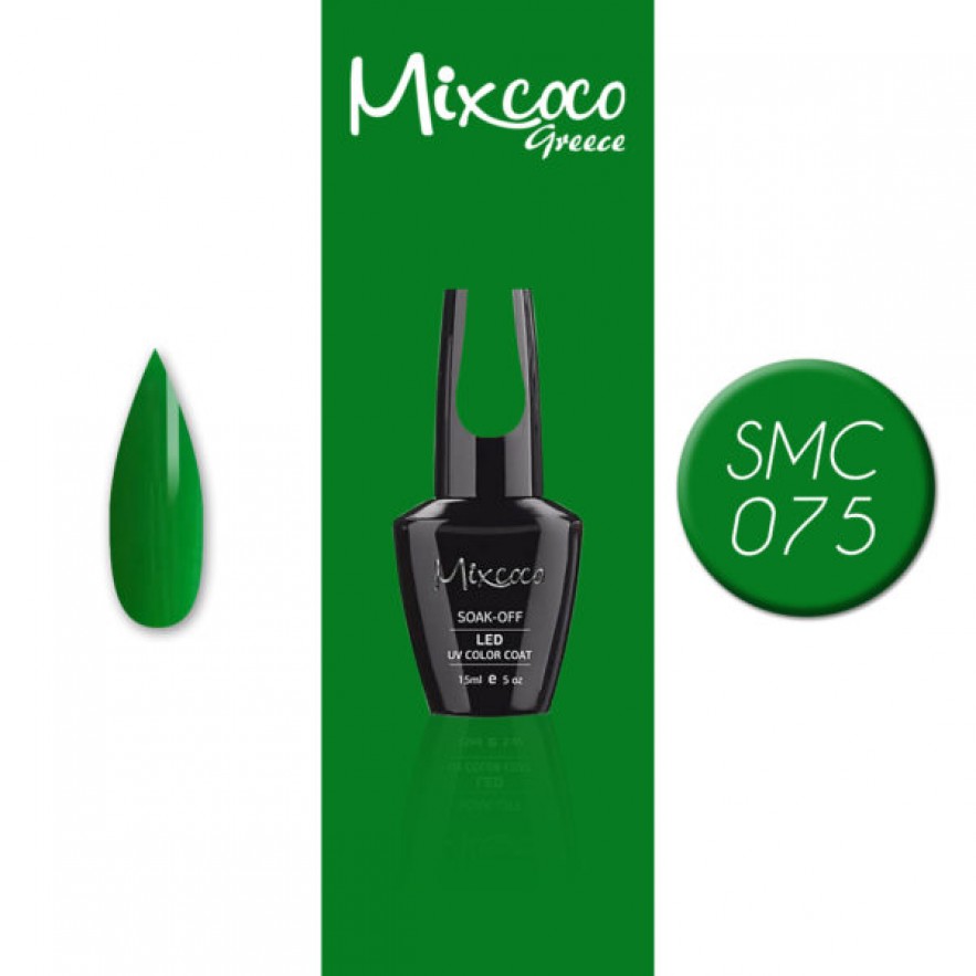 SMC 075 ΗΜΙΜΟΝΙΜΟ ΒΕΡΝΙΚΙ MIXCOCO 15ML (ΠΡΑΣΙΝΟ)