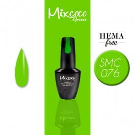 SMC 076 ΗΜΙΜΟΝΙΜΟ ΒΕΡΝΙΚΙ MIXCOCO 15ML (FLUO ΠΡΑΣΙΝΟ)