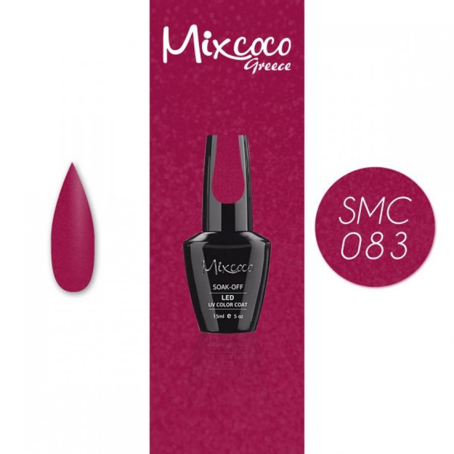 SMC 083 ΗΜΙΜΟΝΙΜΟ ΒΕΡΝΙΚΙ MIXCOCO 15ML (ΤΡΙΑΝΤΑΦΥΛΛΙ ΣΚΟΥΡΟ-ΠΕΡΛΕ)