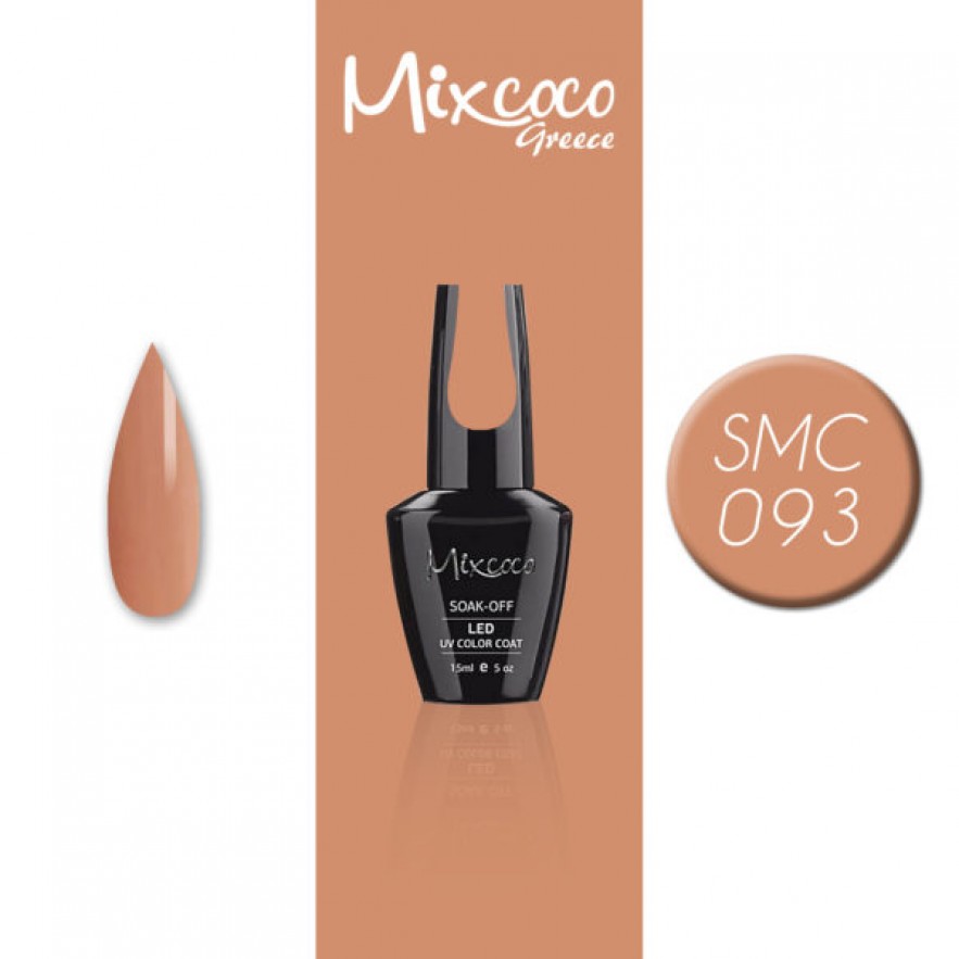 SMC 093 ΗΜΙΜΟΝΙΜΟ ΒΕΡΝΙΚΙ MIXCOCO 15ML (ΜΠΕΖ ΣΚΟΥΡΟ)