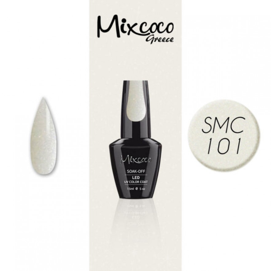 SMC 101 ΗΜΙΜΟΝΙΜΟ ΒΕΡΝΙΚΙ MIXCOCO 15ML (ΓΑΛΑΚΤΕΡΟ ΙΡΙΔΙΖΟΝ-SHIMMER)