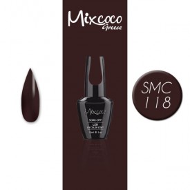 SMC 118 ΗΜΙΜΟΝΙΜΟ ΒΕΡΝΙΚΙ MIXCOCO 15ML (ΚΑΦΕ ΜΑΥΡΟ)