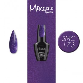 SMC 173 ΗΜΙΜΟΝΙΜΟ ΒΕΡΝΙΚΙ MIXCOCO 15ML (ΜΩΒ SHIMMER)