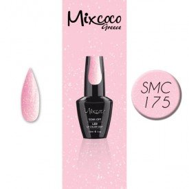 SMC 175 ΗΜΙΜΟΝΙΜΟ ΒΕΡΝΙΚΙ MIXCOCO 15ML (ΡΟΖ-MERMAID SHIMMER)