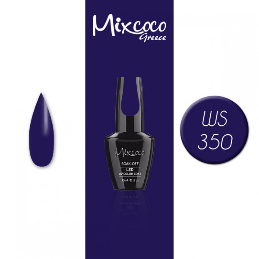 WS-350 ΗΜΙΜΟΝΙΜΟ ΒΕΡΝΙΚΙ MIXCOCO 15ML (ΜΠΛΕ ΒΙΟΛΕΤΙ)