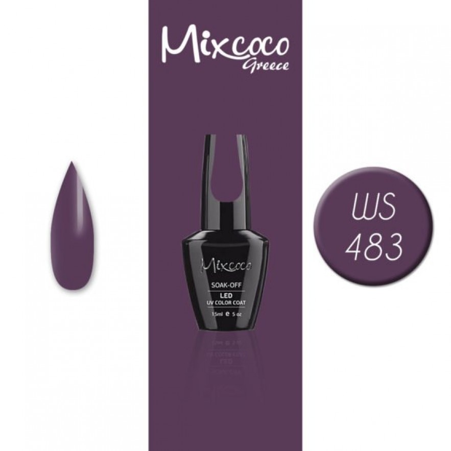 WS-483 ΗΜΙΜΟΝΙΜΟ ΒΕΡΝΙΚΙ MIXCOCO 15ML (ΜΕΛΙΤΖΑΝΙ ΑΝΟΙΧΤΟ)