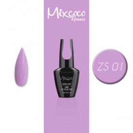 ZS-001 ΗΜΙΜΟΝΙΜΟ ΒΕΡΝΙΚΙ MIXCOCO 15ML PURPLE FLAVOR (ΡΟΖ ΛΙΛΑ)