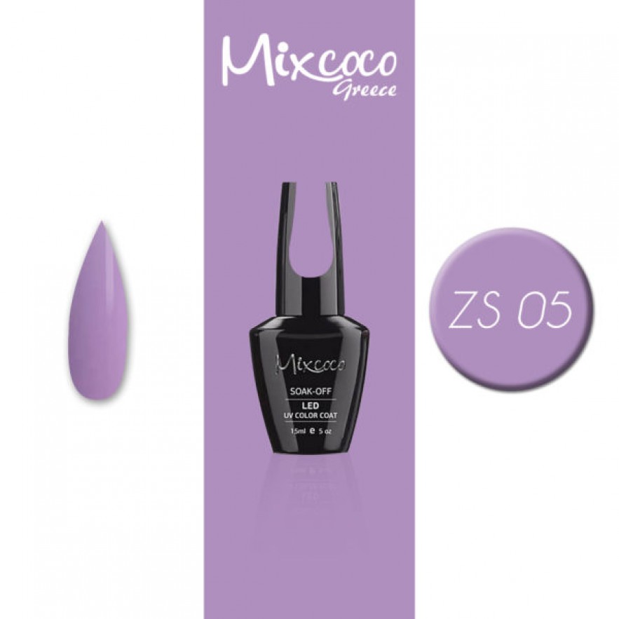 ZS-005 ΗΜΙΜΟΝΙΜΟ ΒΕΡΝΙΚΙ MIXCOCO 15ML PURPLE FLAVOR (ΜΩΒ-ΛΙΛΑ)