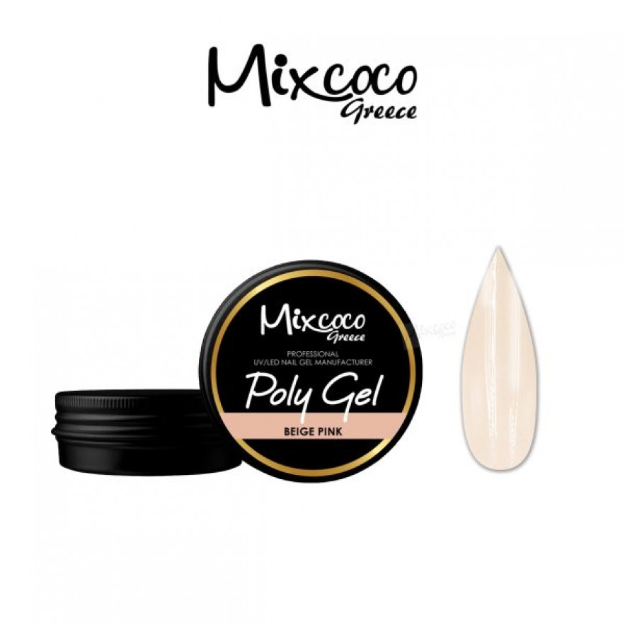 POLY GEL 10ML BEIGE PINK MIXCOCO