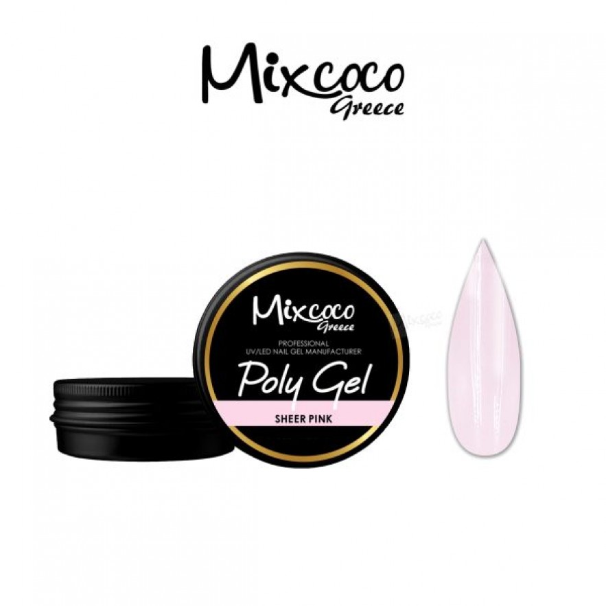 POLY GEL 10ML SHEER PINK MIXCOCO