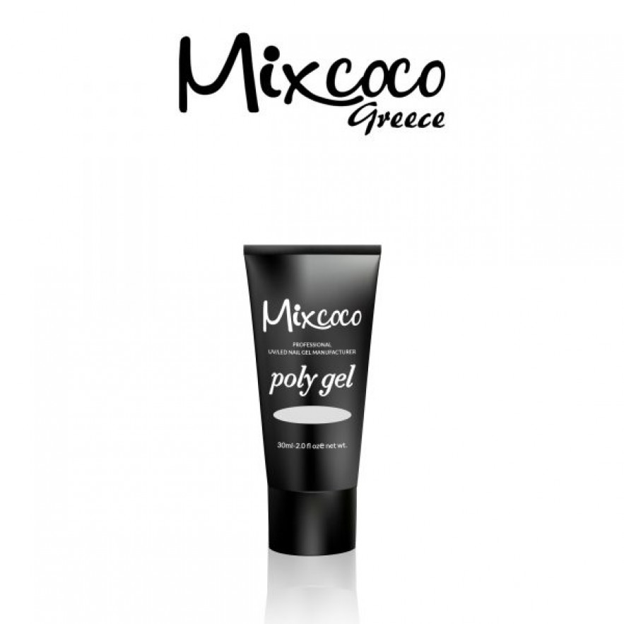 POLY GEL 30ML ΛΕΥΚΟ MIXCOCO