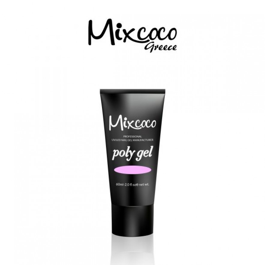 POLY GEL 60ML BUBBLE PINK MIXCOCO