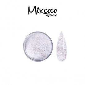 ΑΚΡΥΛΙΚΗ ΣΚΟΝΗ 28GR SPARKLING FLAKES & GLITTER CLEAR MIXCOCO